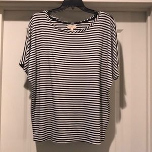 Cupio Black/White stripe top